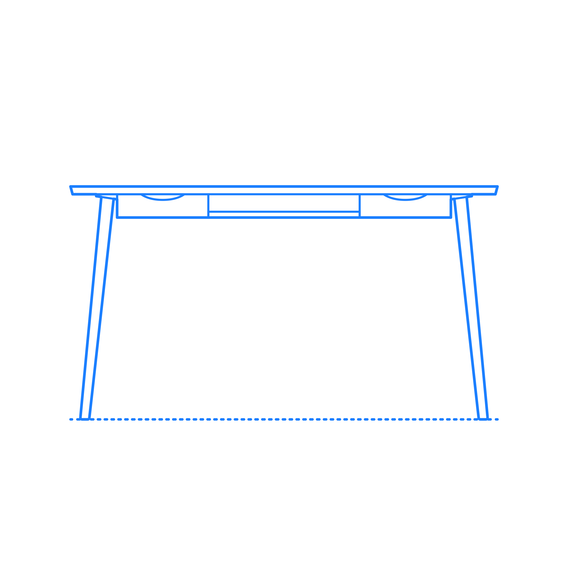 Furniture Desks Culla Desk Sticker Outline Svg File Free Vectors